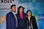 Shilpa Shetty, Raj Kundra at Heroes summit on 10th Dec 2015